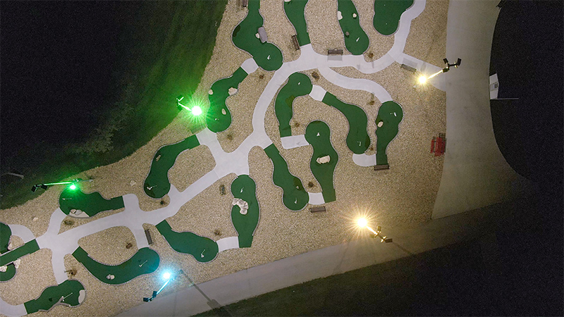 Miniature Golf Course Lighting