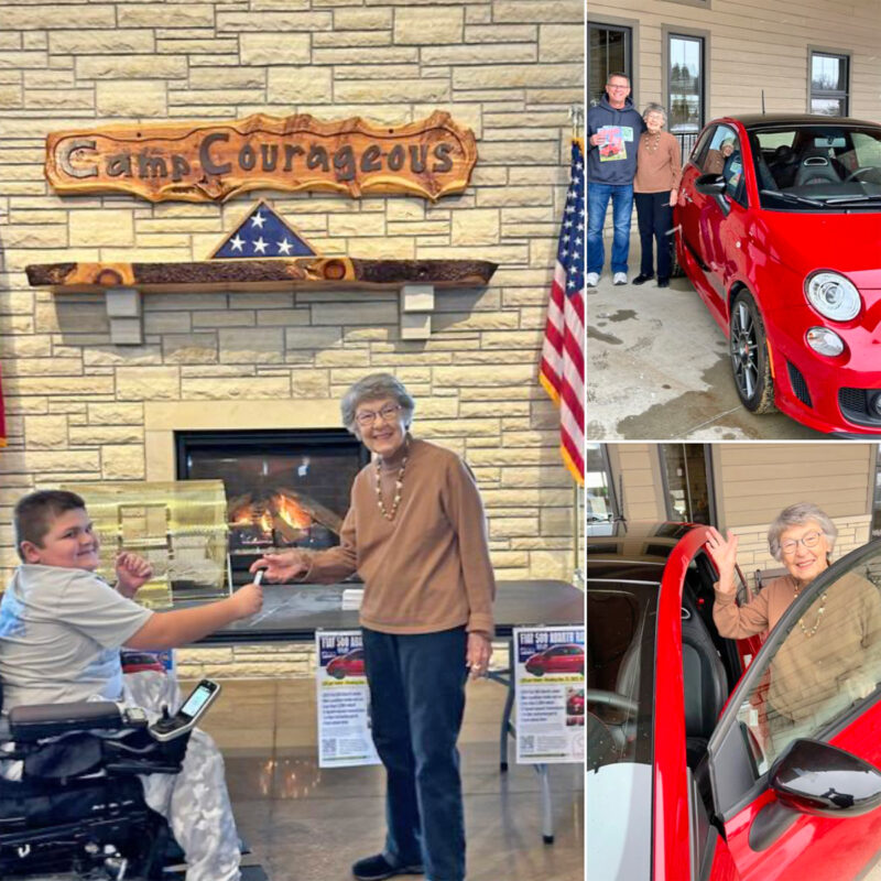 Robert Strong Wins Fiat….Bought Ticket At Cruisin’ For Camp Courageous